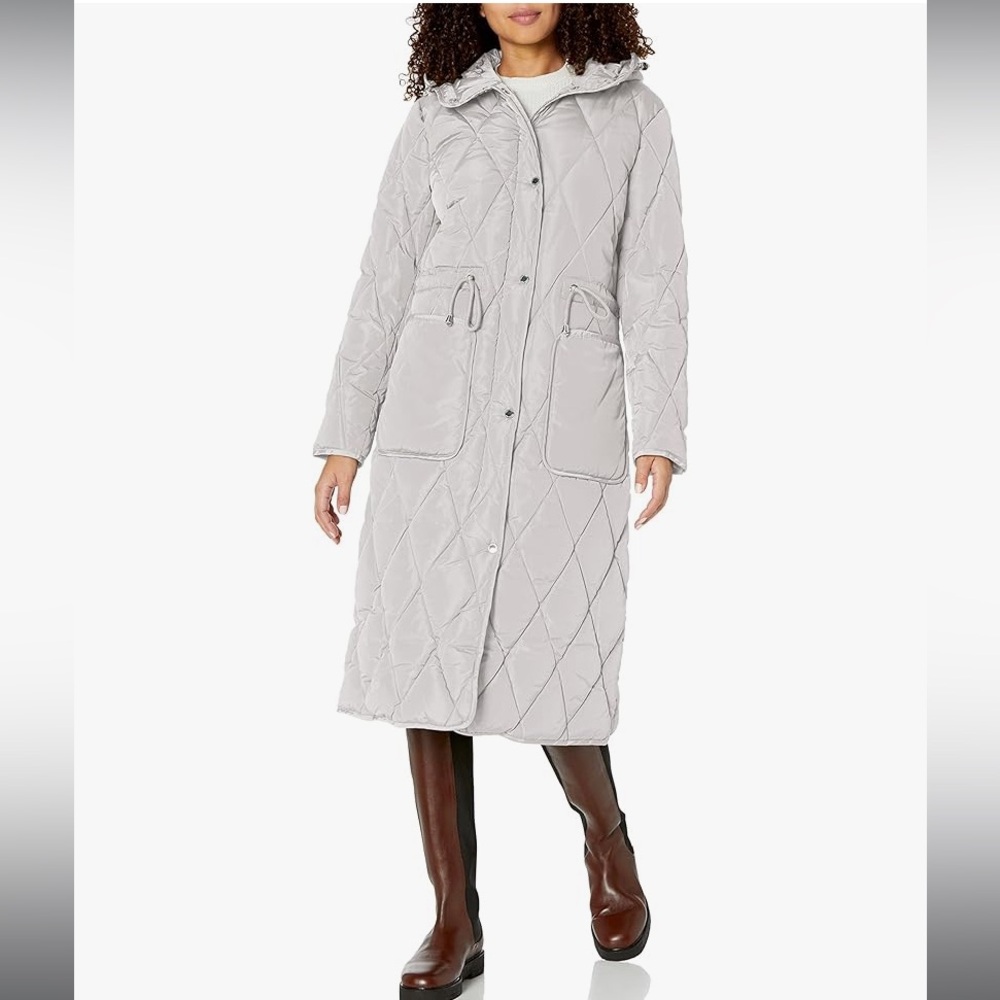KENNETH COLE DIAMOND QUILTED PUFFER COAT